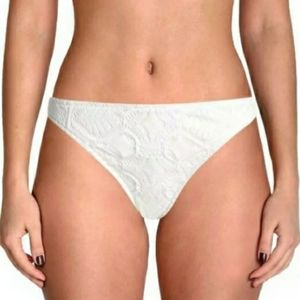 NWT 👙RALPH LAUREN LACE OVERLAY WHITE SWIM BOTTOMS